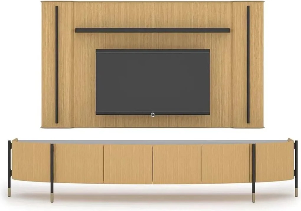Set lemn masiv nuc Unitate TV Marquesa