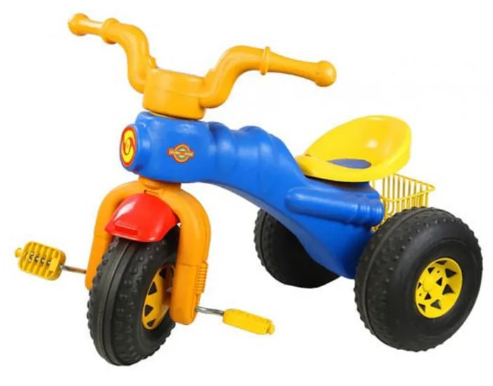 Tricicleta cu pedale pentru copii si bebe MINIKID®, Stabilitate Marita, Pentru Interior si Exterior, Multicolor