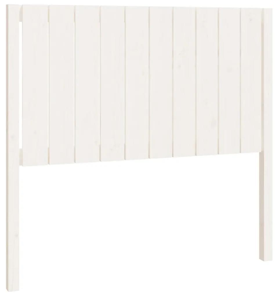 818856 vidaXL Tăblie de pat, alb, 105,5x4x100 cm, lemn masiv de pin