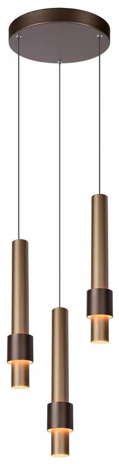 Lustră LED dimabilă pe cablu Lucide 24402/15/96 MARGARY 3xLED/4W/230V alamă
