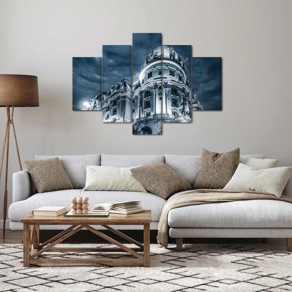 Tablou cu arhitectură în întuneric (150x105 cm)