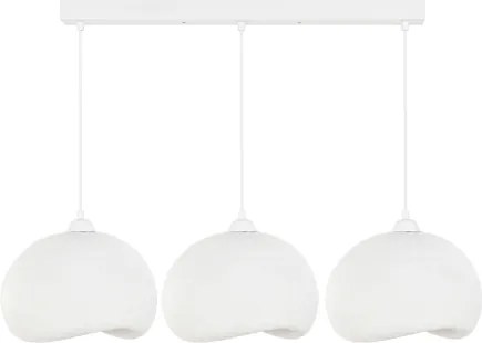 Brilagi - Lustră suspendată pe cablu WABI SABI 3xE27/40W/230V albă