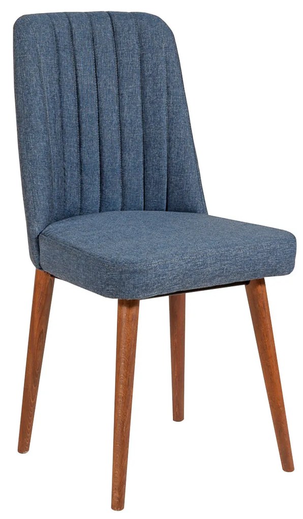 Set mobilier sufragerie Vlasta 1 (nuc + albastru închis) (pentru 4 persoane). 1072190