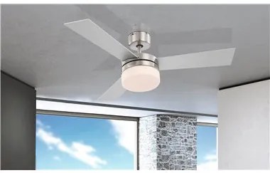 Candelabru Ana 0333, cu ventilator, 2xE14, nichel mat, IP20, Globo