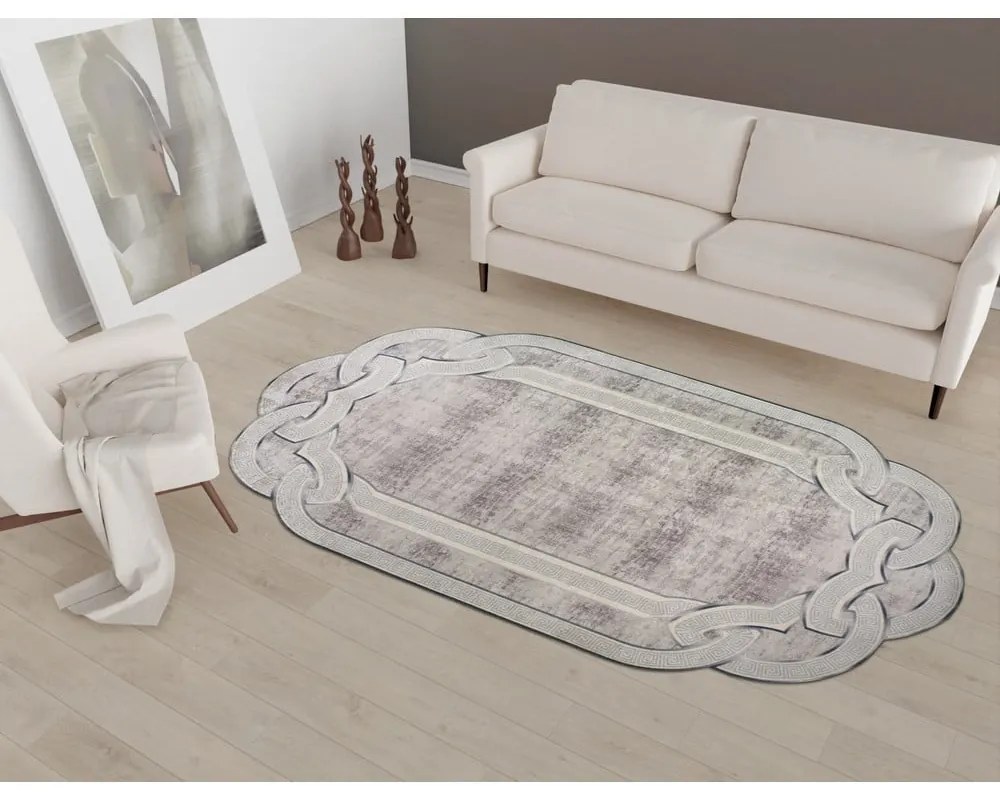 Covor gri/bej 120x80 cm - Vitaus