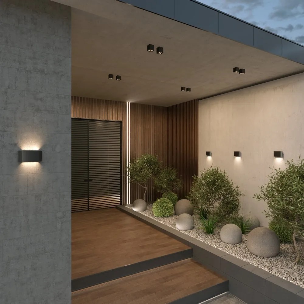 Aplica LED ambientala de exterior IP54 Pull 8W