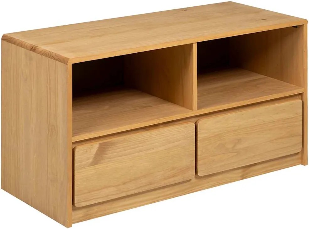 vidaXL Dulap TV "SAUDA", stejar, 99x43x55 cm, lemn masiv de pin