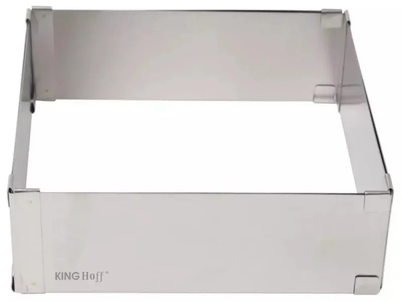 Forma de copt Kinghoff KH 1906, Reglabila 15,5-28 cm, Otel inoxidabil, Argintiu
