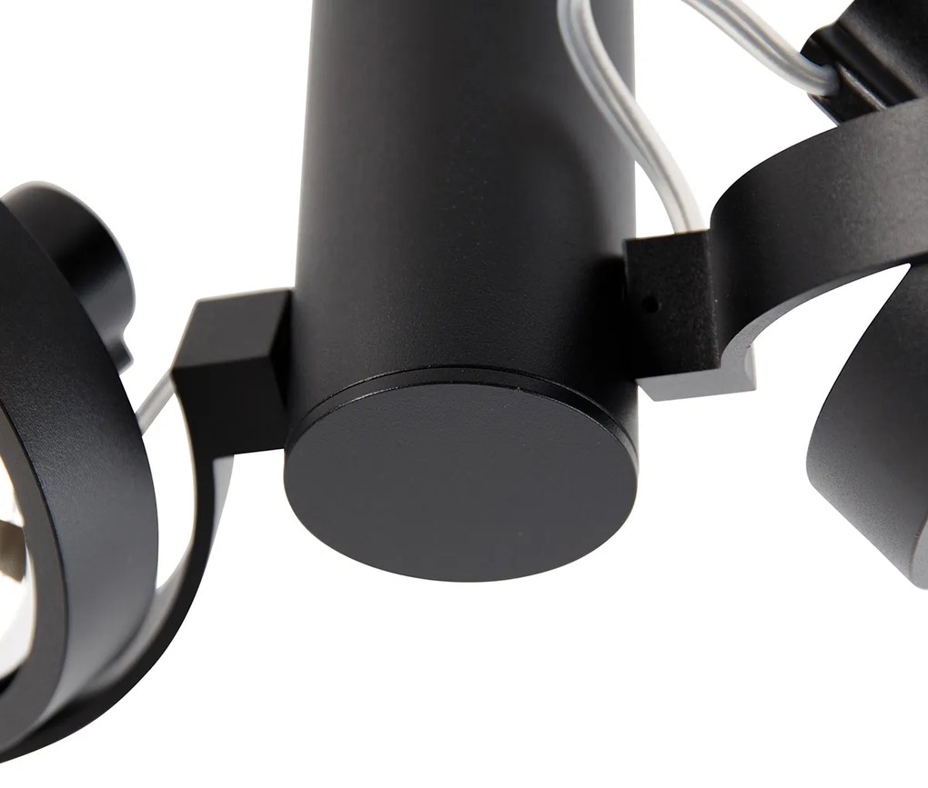 Spot modern negru reglabil cu 2 lumini - Goes