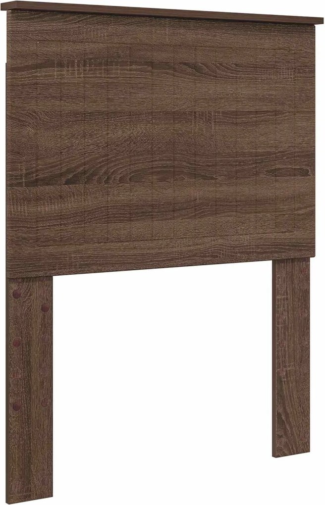 vidaXL Tăblie cap cu headboard Stejar închis 75 cm Lemn compozit