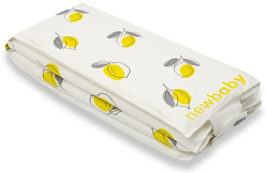 Saltea înfășat New Baby de călătorie Basic Lemon, 40 x 59 cm