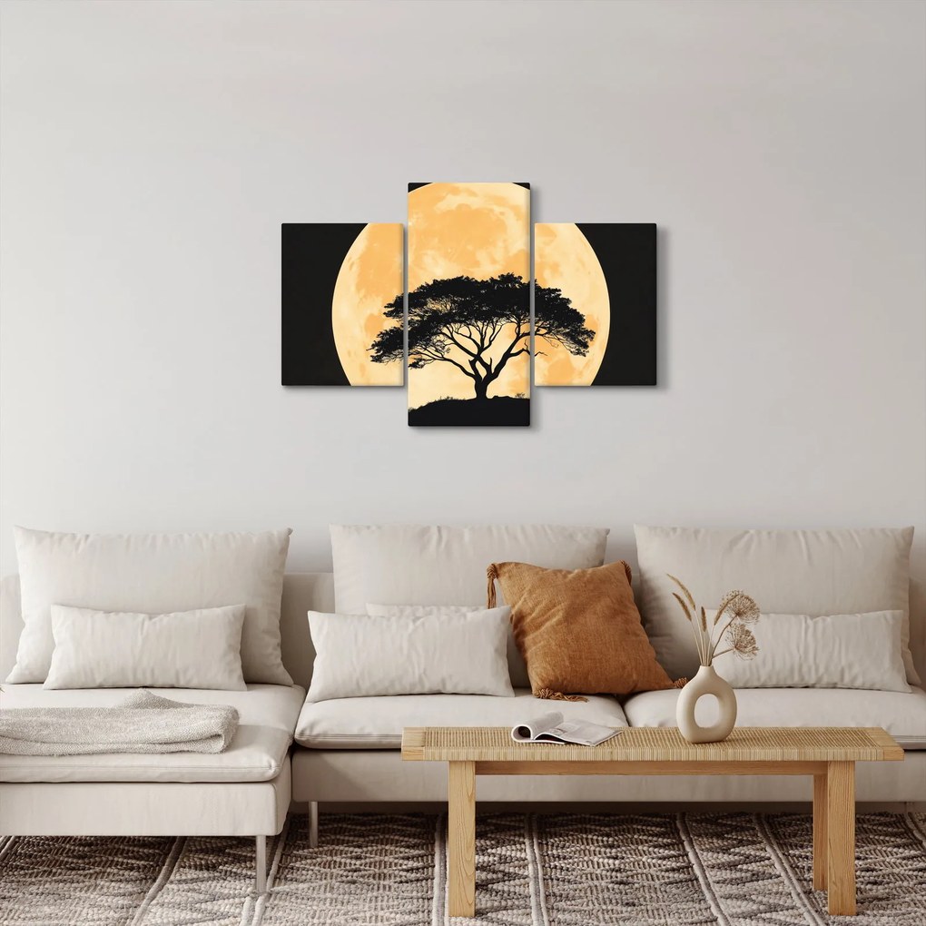 Tablou – Arbore în lună plină aurie II. (90x60 cm)