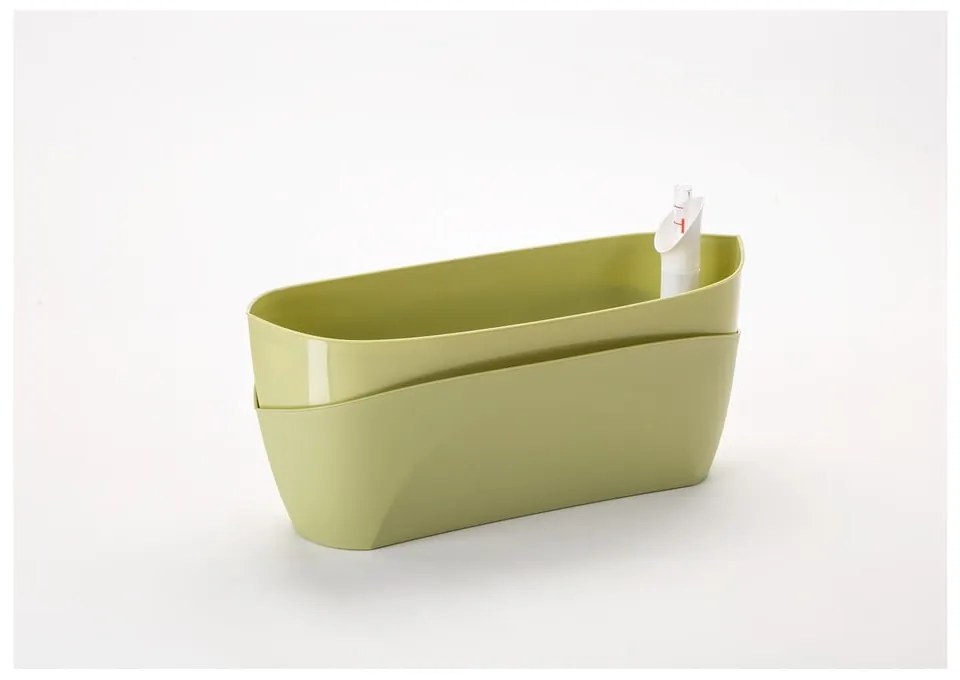 Ghiveci Plastia Doppio, verde pastel