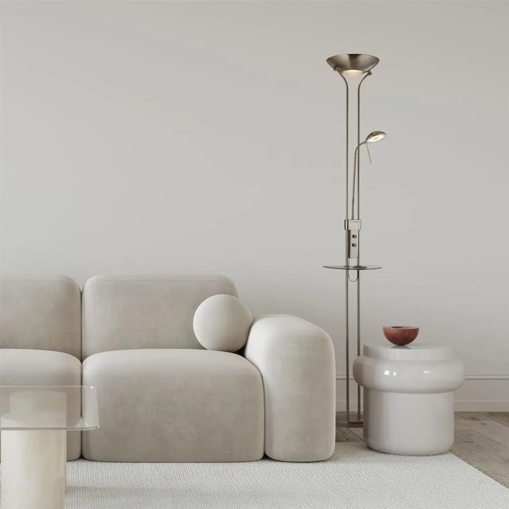 Lampadar, Lampa de podea LED cu punct de incarcare telefon Wireless