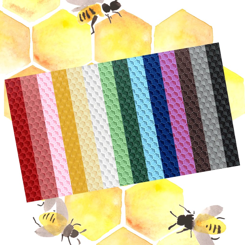 Foita tip fagure din ceara colorata- Set Mix Multicolor 1 Kg