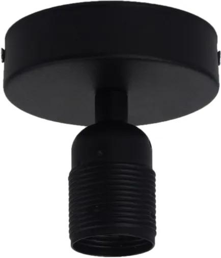 Plafoniera neagra din otel 10 cm Uno Basic Bulb Attack