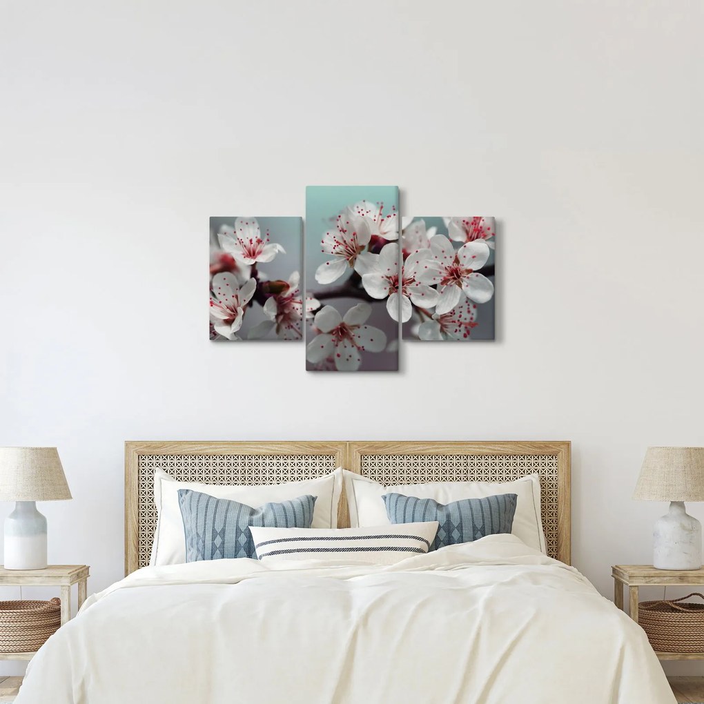 Tablou cu floare - roșie (90x60 cm)