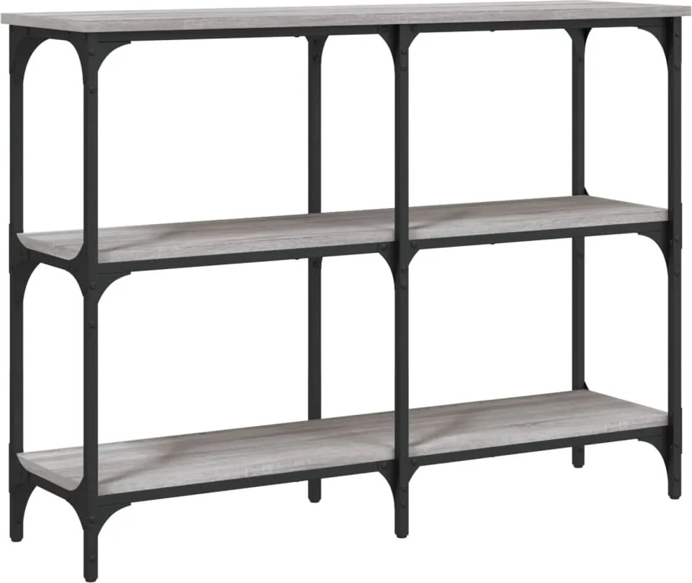 vidaXL Măsuță consolă, gri sonoma, 100x29x75 cm, lemn prelucrat