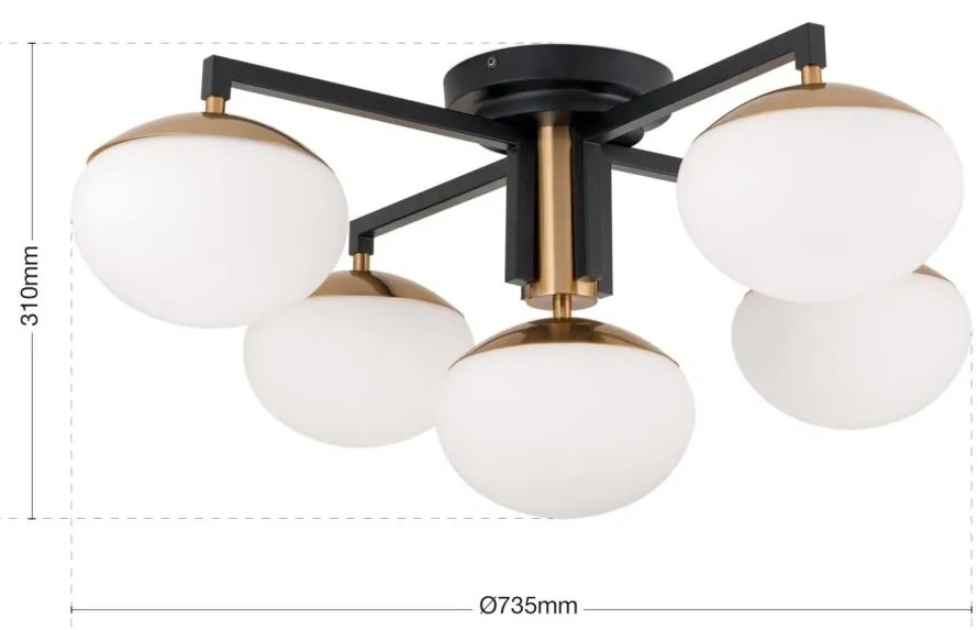 Lustra aplicata moderna design decorativ JOSEPHINE D-73,5cm