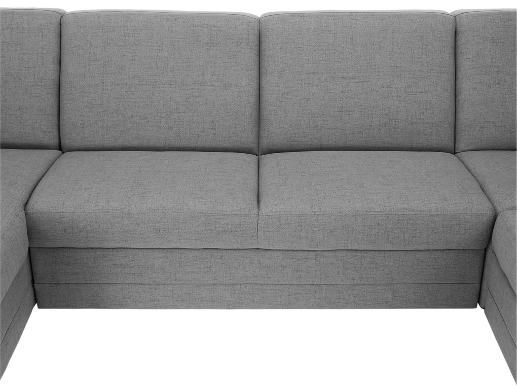 Colţar în formă de U, material textil gri, model stânga, BITER U