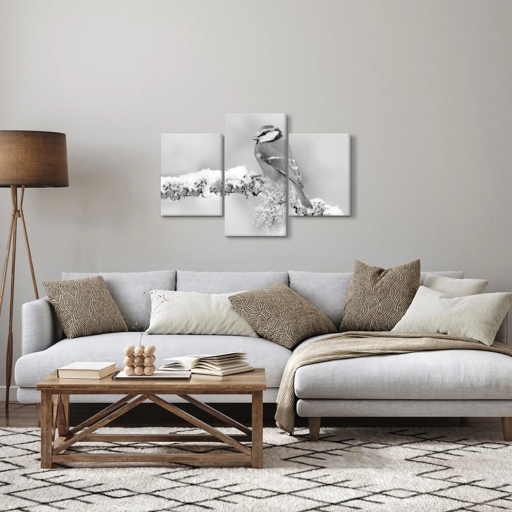 Tablou - O pasăre pe o creangă (90x60 cm)