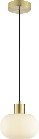Brilliant - Lustră suspendată pe cablu FANNY 1xE27/20W/230V, Ø 22 cm, alamă