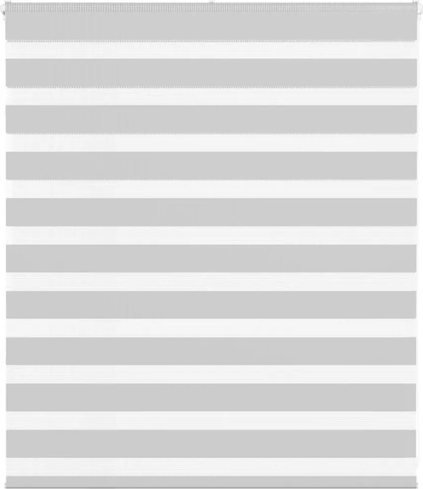 vidaXL Jaluzea tip zebra gri deschis lățime țesătură 115,9cm poliester