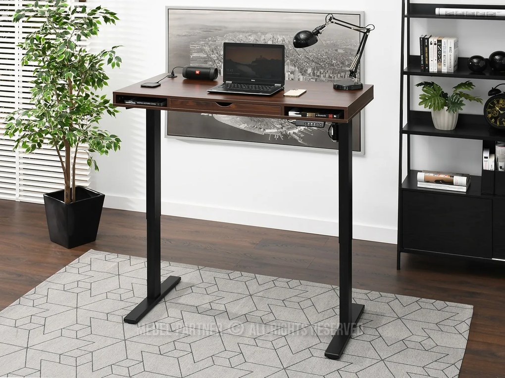 Masă PC Osto 120 (nuc + negru). 1109828