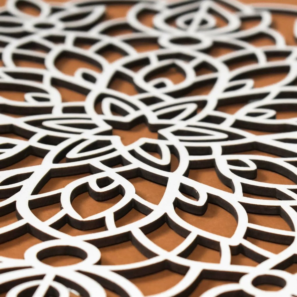 DUBLEZ | Mandala flower din lemn - Yenefer