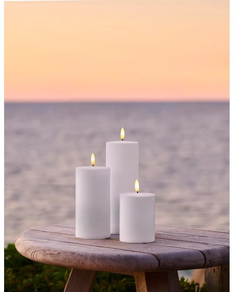 Lumânări LED 3 buc. (înălțime 20 cm) pentru exterior Sille – Sirius