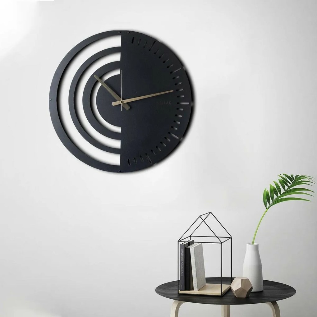 Ceas de perete Chrono Black , 50 x 50 cm
