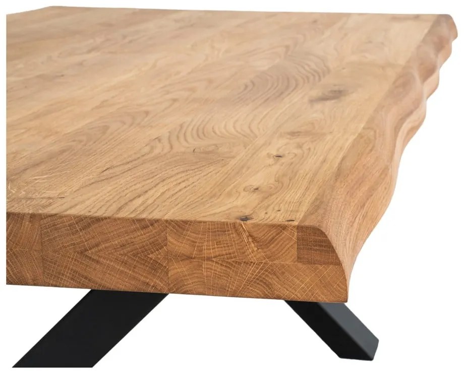 Masă de cafea cu blat din lemn masiv de stejar House Nordic Toulon, 120 x 70 cm