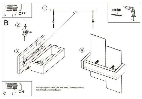 Aplică LED HERA 1xE27/7,5W/230V wenge Brilagi