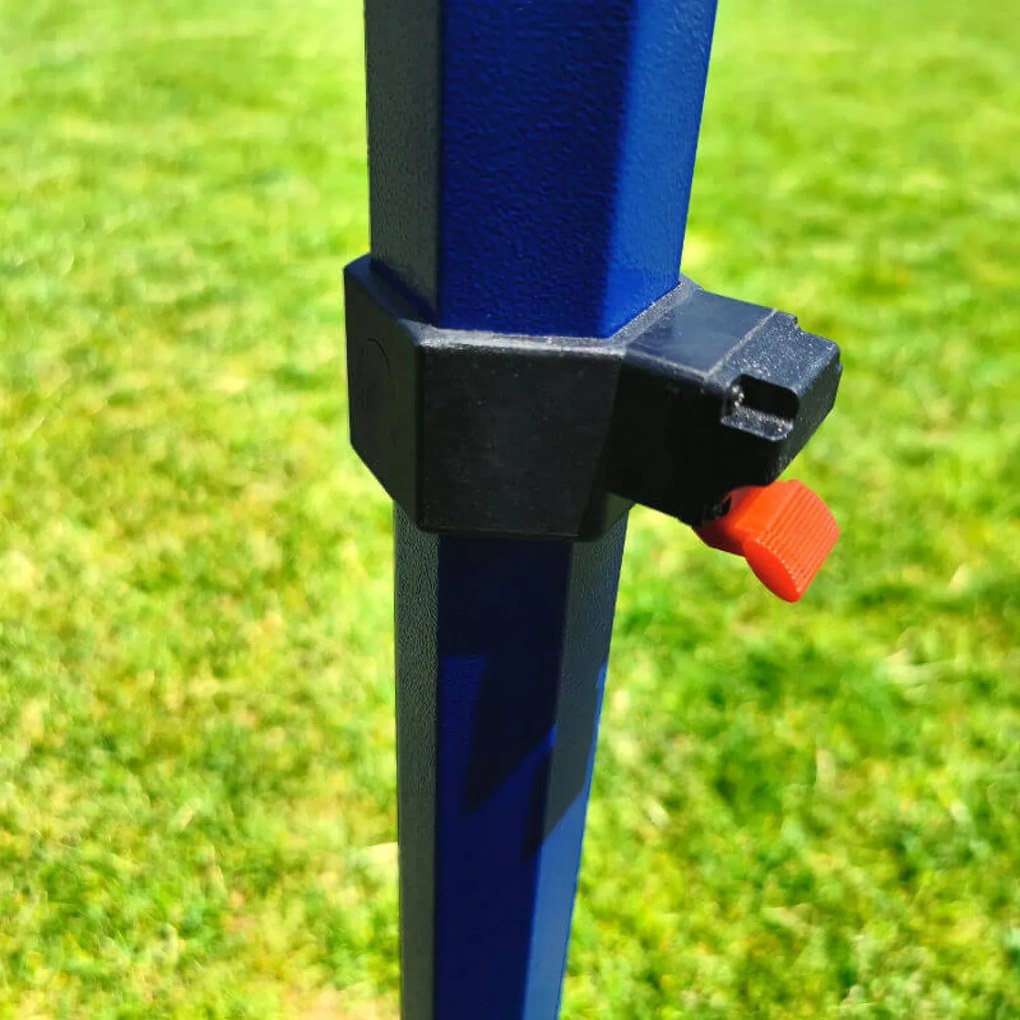 Pavilion 3x3 m, cadru din oțel cu 3 pereți: cort de lucru pentru meșteșugari - cu 3 pereți - Negru