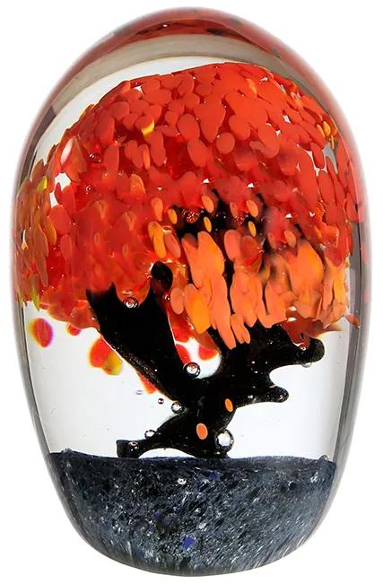 Decoratiune AUTUMN TREE, sticla, 15x10 cm
