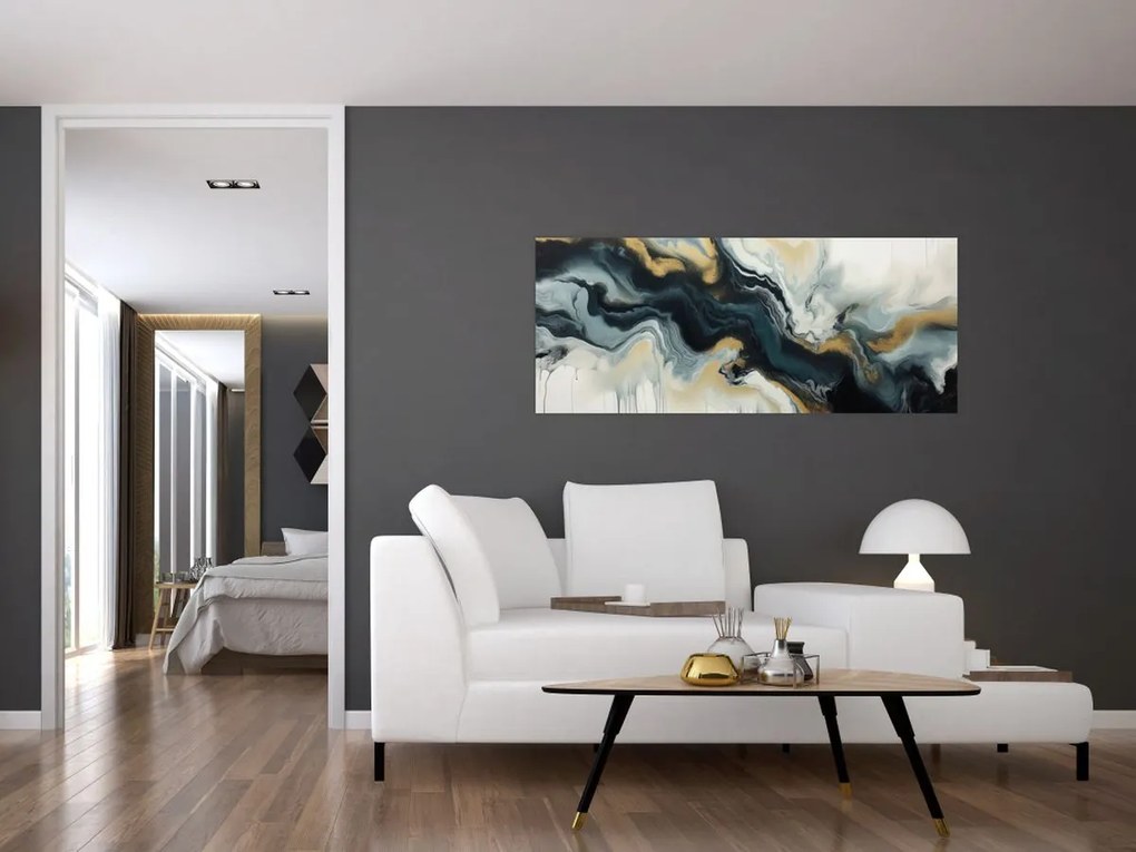 Tablou - Desen marmorat (120x50 cm)