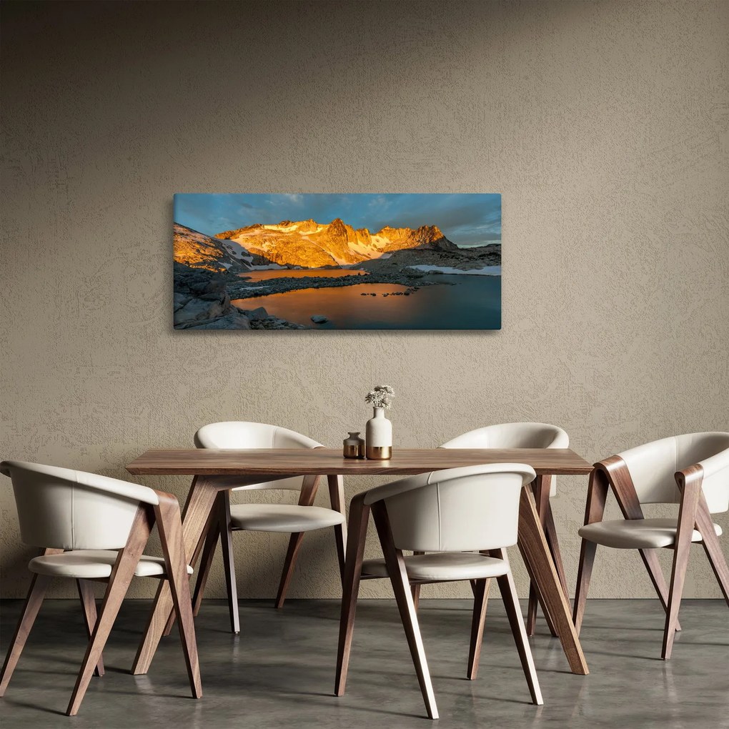Tablou cu peisaj montan (120x50 cm)