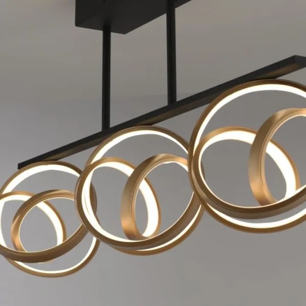 Lustră LED aplicată JUST LIGHT. 6245-18 LOOP 3xLED/11W/230V 2700-5000K + telecomandă