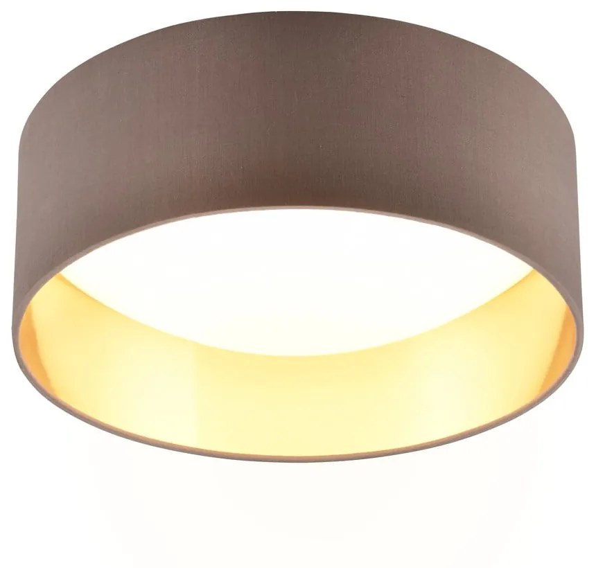 Plafonieră maro deschis LED ø 30 cm Locarno – Trio