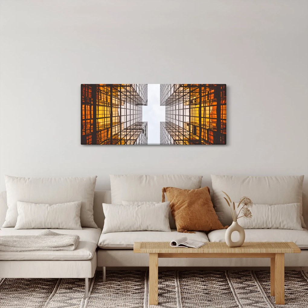 Tablou cu zgârie norii (120x50 cm)