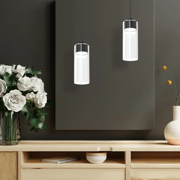 Lustră pe cablu CLARISSA 1xGX53/12W/230V neagră