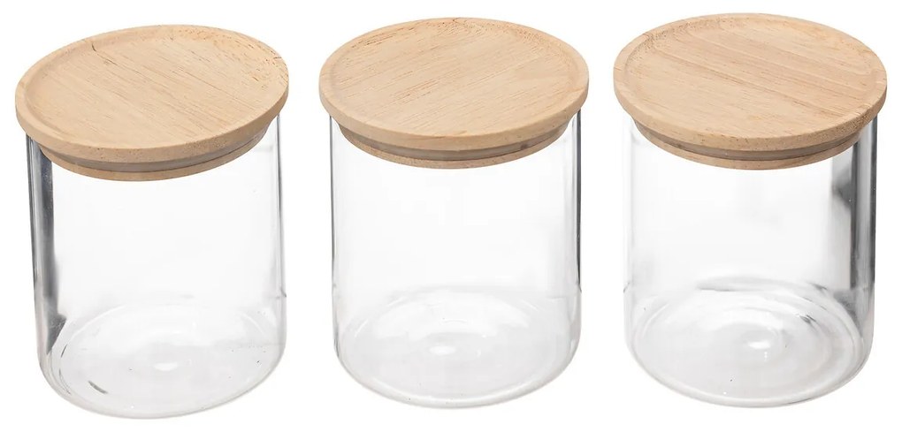 Borcane de condimente, ermetice, 3 bucati, 350 ml