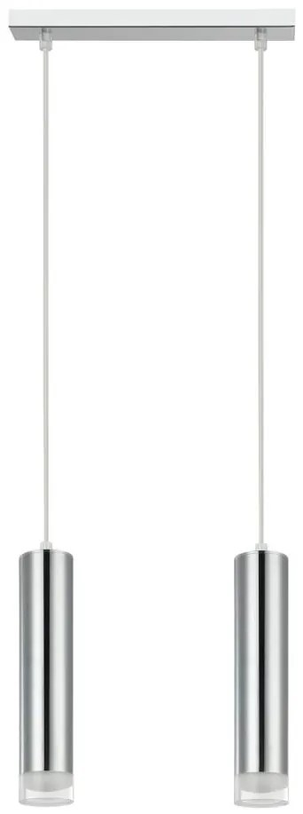 Lustră pe cablu ARMIN 2xGU10/10W/230V crom lucios