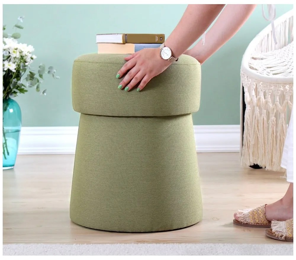 Taburet verde deschis Beans – Artie