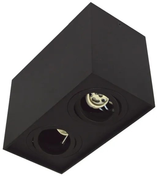 Lampă spot SIROCO 2xGU10/30W/230V negru