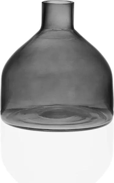 Vază din sticlă Versa Prahna, înălțime 19,5 cm, gri