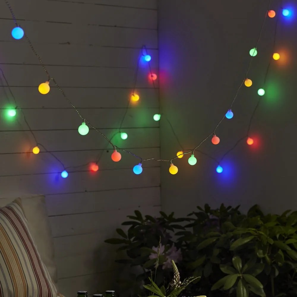 Șirag luminos Star Trading Partylights Berry Multi, lungime 7,35 m