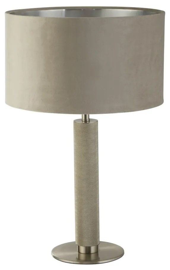 Veioza/Lampa de masa design decorativ London argintiu/taupe