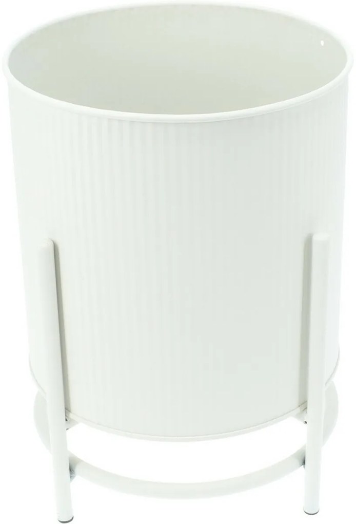 Set de suporturi metalice pentru flori Celano alb,2 buc.