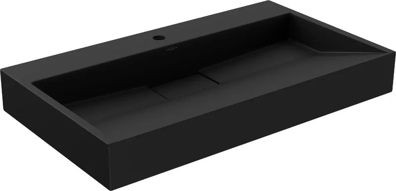 Mexen Ava chiuvetă de blat din conglomerat 1/O 80 x 46 cm, neagră - 23018071